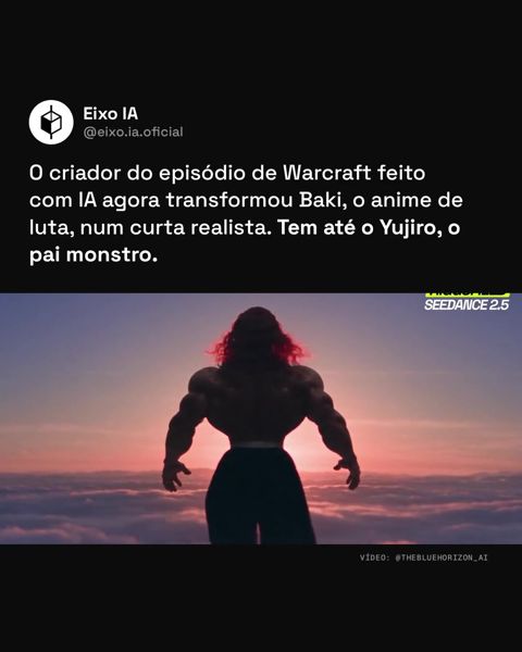 Capa do Reel da Eixo: Baki em curta realista